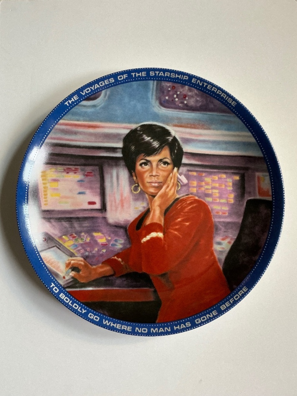 Star Trek Collector Plate Uhura Lieutenant Susie Morton Ernst 1985 Limited